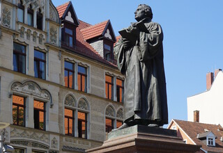 Das Lutherdenkmal am Anger
